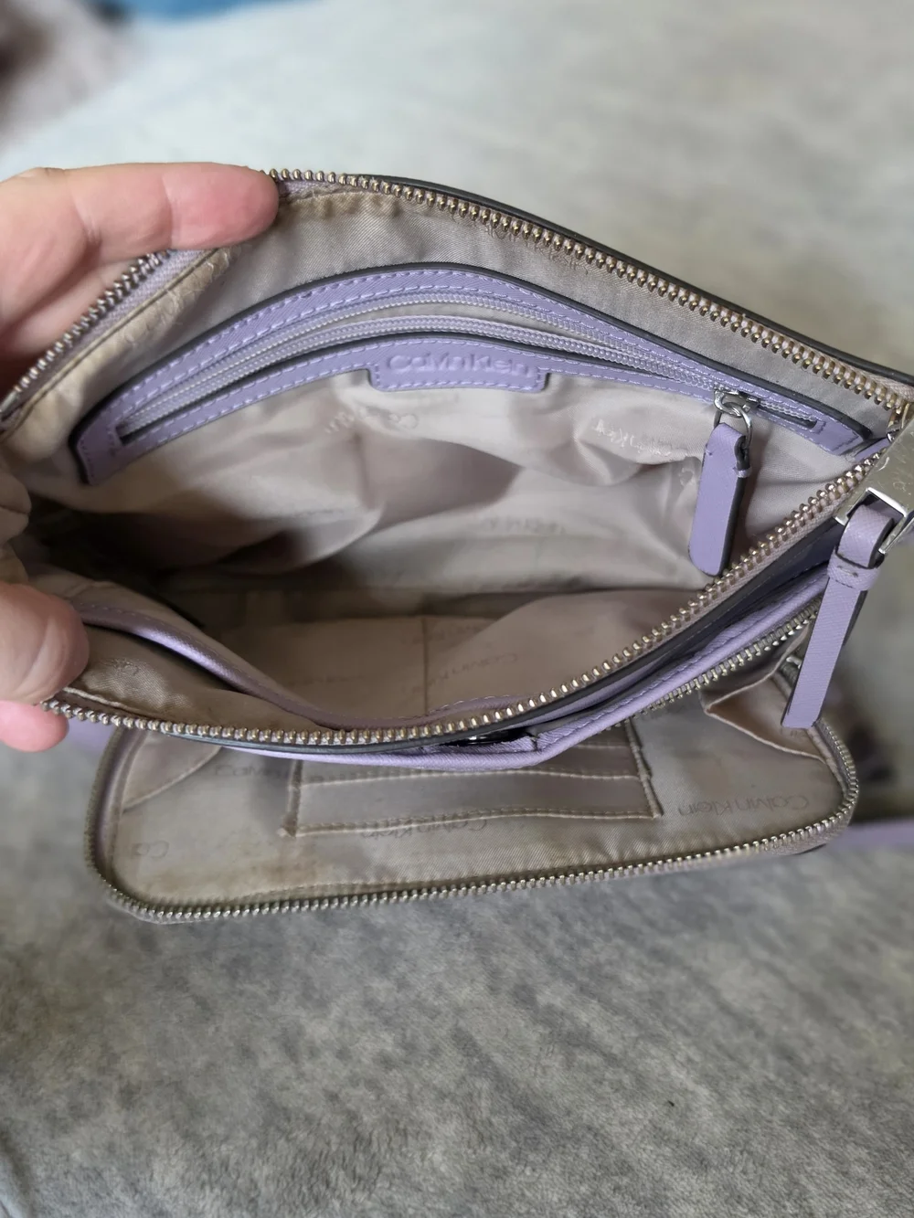 Calvin Klein Lilac Crossbody Bag